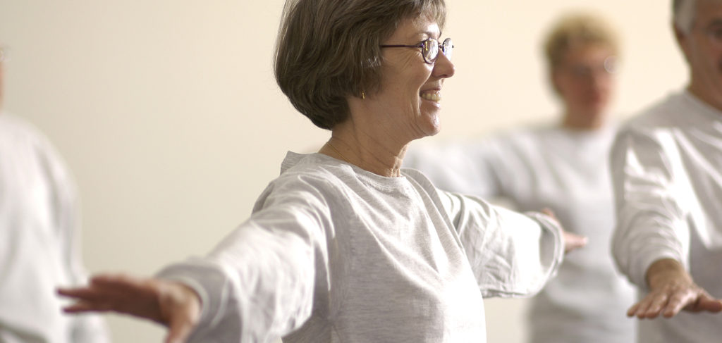 Tai Chi exercise and fitness class helps increase balance